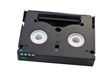 mini dv cassette with clipping path included.