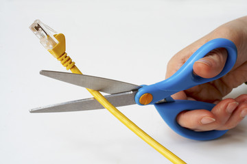 network cable cutting