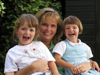 frau mit twins (a)