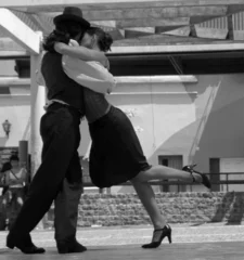 Fototapete Rund tango dancers in buenos aires © DAVID CARREON