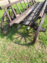 antique wood wagon