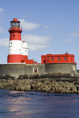 longstone lighthouse, farne islands, england, uk.
