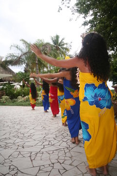 tahitian female dancers