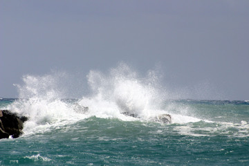 Naklejka premium wave power 2