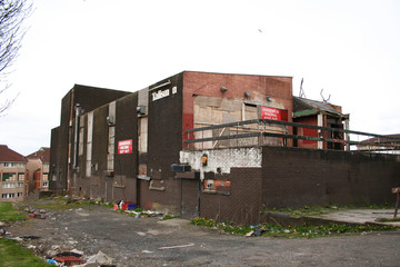 derelict building