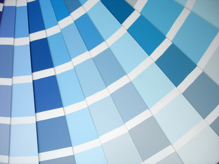  a paint swatch fanned out