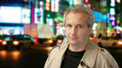 Fototapeta premium night life in a big city