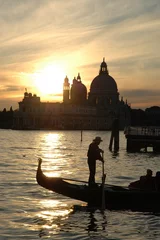 Photo sur Aluminium brossé Venise coucher de soleil sur venise