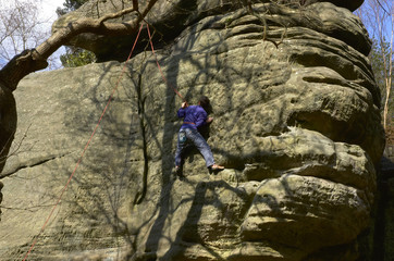 rock climbing