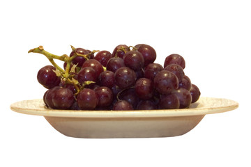 grapes in a bowl