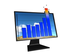 chart trending up dynamically