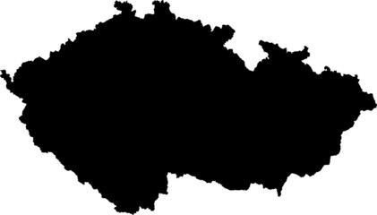 czeck republic - ceska repulika - map - carte - obrazy, fototapety, plakaty