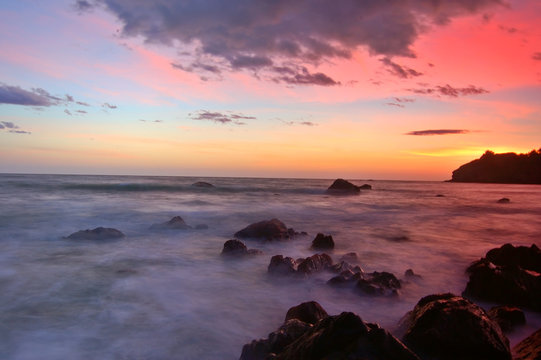 Sunset At Muir Beach