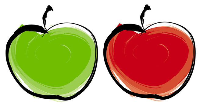two apples
