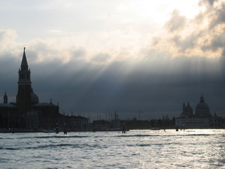 venise, clair obscur de l'orage