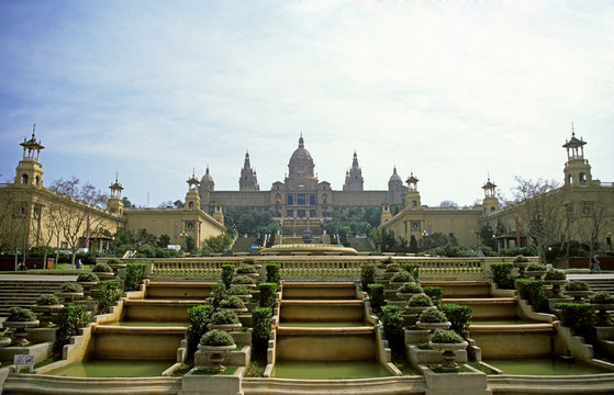 royal palace, barcelona, spain