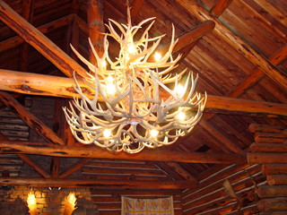 antler chandelier