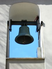 bell in a church belfry