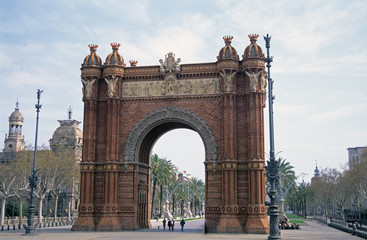 Fototapeta na wymiar arch, Barcelona, ??Hiszpania