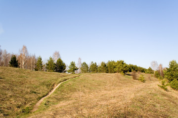 path over hill