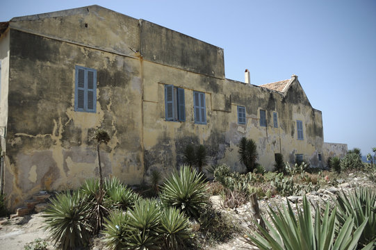 old building island of gorée senegal