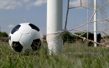 soccer ball and goal - football