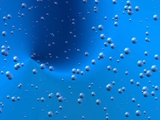 blue background with bubbles