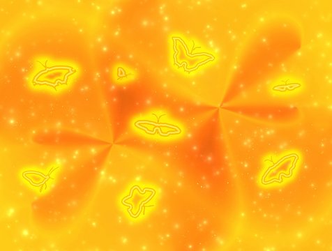 optimistical background with  butterflies