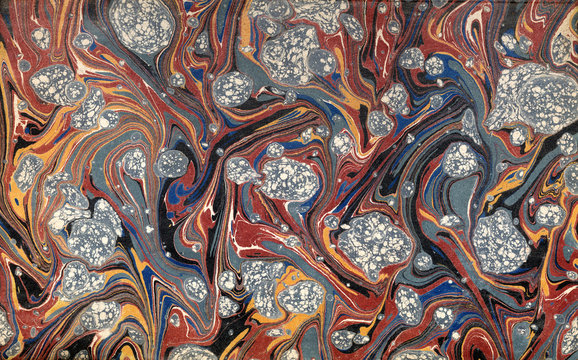 renaissance/victorian marbled paper 44