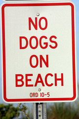no dogs on beach