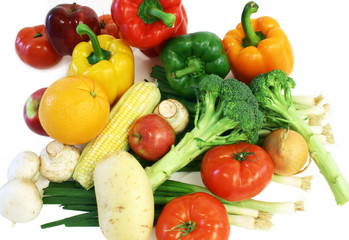 Fototapeta na wymiar warzywa i owoce z rynku