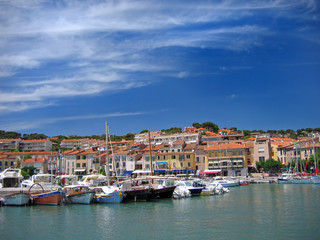 Fototapeta na wymiar cassis harbour, french riviera