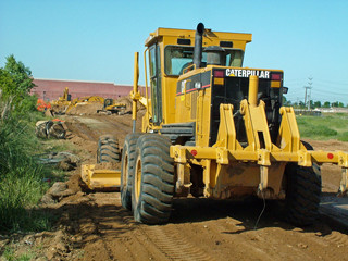 Fototapeta premium road grader