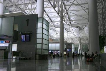 Printed roller blinds Airport night airport 2