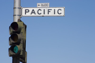 pacific road sign