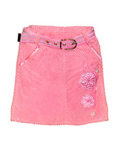 pink children girl short skirt isolated