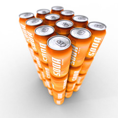 soda pack orange