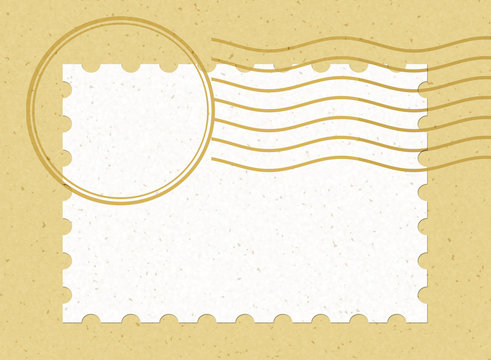 single blank stamp