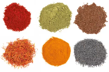 Poster colorful spices © khz