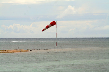 windsock on an island