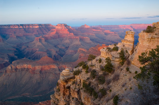 grand canyon np at sunset