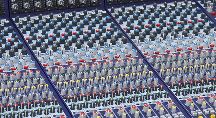 part of the mixer desk