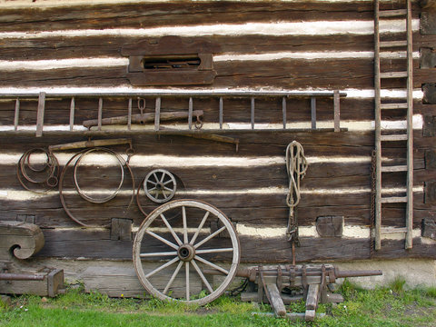 old farm implements