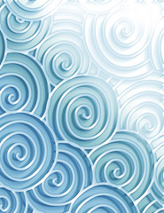 Fototapeta na wymiar decorative sea swirls