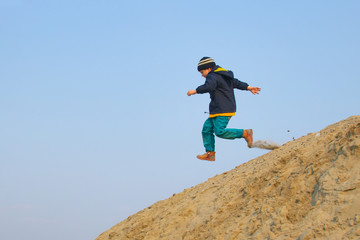Obraz premium running boy