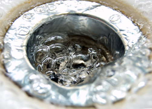 down the drain