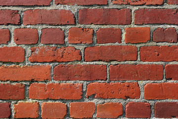 old red brick wall