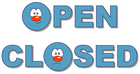 open closed