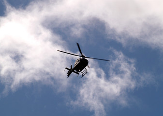 Fototapeta na wymiar police helicopter