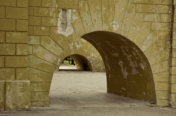 old wall and arches